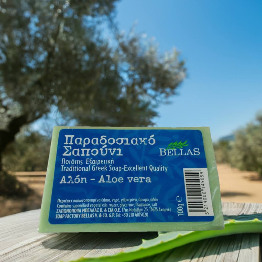 Savon à l’huile d’olive à l’aloe vera de Crète