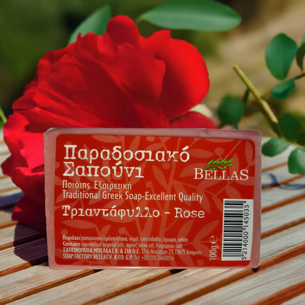 Savon à l’huile d’olive à la rose de Crète